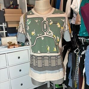Junk Food Boba Fett Graphic Tee in Green and Gray